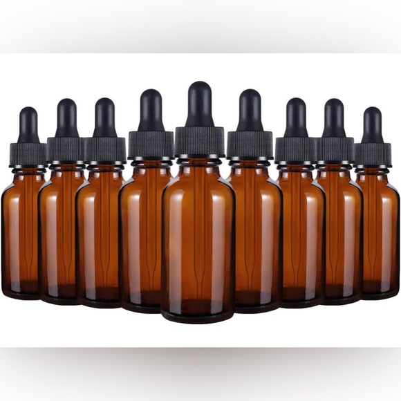 {Eternal Moment} 10 Pack 1oz 30ml Amber Glass Bottles with Eye Dropper - Picture 2 of 4